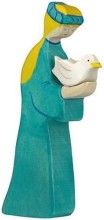 Noah's Frau Holztiger | Holz-Spiel-Figur | Arche Noah - Spielfigur