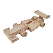 Schnittiger Formel 1 Buchen-Holz-Rennwagen Fomel 1
