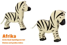Zebra | Afrika 4 Tier-Paket | Arche Spielfiguren | Holztiger