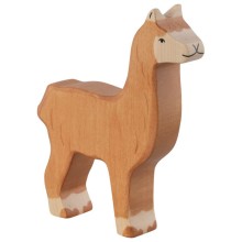 ​​​​​​​Holz-Alpaka Figur – Handgefertigtes Spielzeug für Kinder