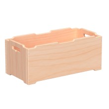 Stapelbox aus Erlenholz Natur