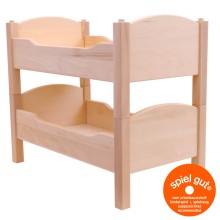 Puppenhochbett aus Buche Vollholz