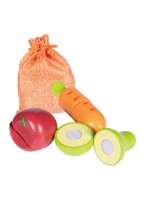 Hobby Horsing Futterset mit Beutel Apfel Birne Karotte auch für Cuddle Pony