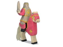 Holztiger nur der Ritter ohne Pferd 80.254 rot Natur-Holz-Spielzeug gesunde Spielsachen Naturspielzeug gutes Holzspielzeug Spielzeug für Kinder Kleinkinder