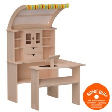 Kita Kaufladen mit Theke aus Buche Vollholz