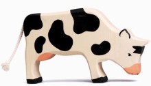 Tiere fuer den Kinder-Bauernhof Kuh Holztiger 80.002 Spielzeug Holz