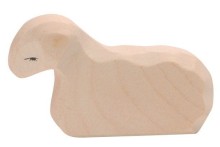 ostheimer-lamm-liegend Weihnachtsgeschenk Holz öko Naturspielzeug pädagogisch wertvolles Spielzeug Montessori Waldorf Holztiger Ostheimer Spielbauernhof