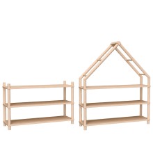 Puppenhaus Regal aus Holz 2 in 1