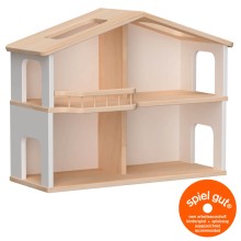 Puppenhaus 2 stöckig weiß aus Vollholz